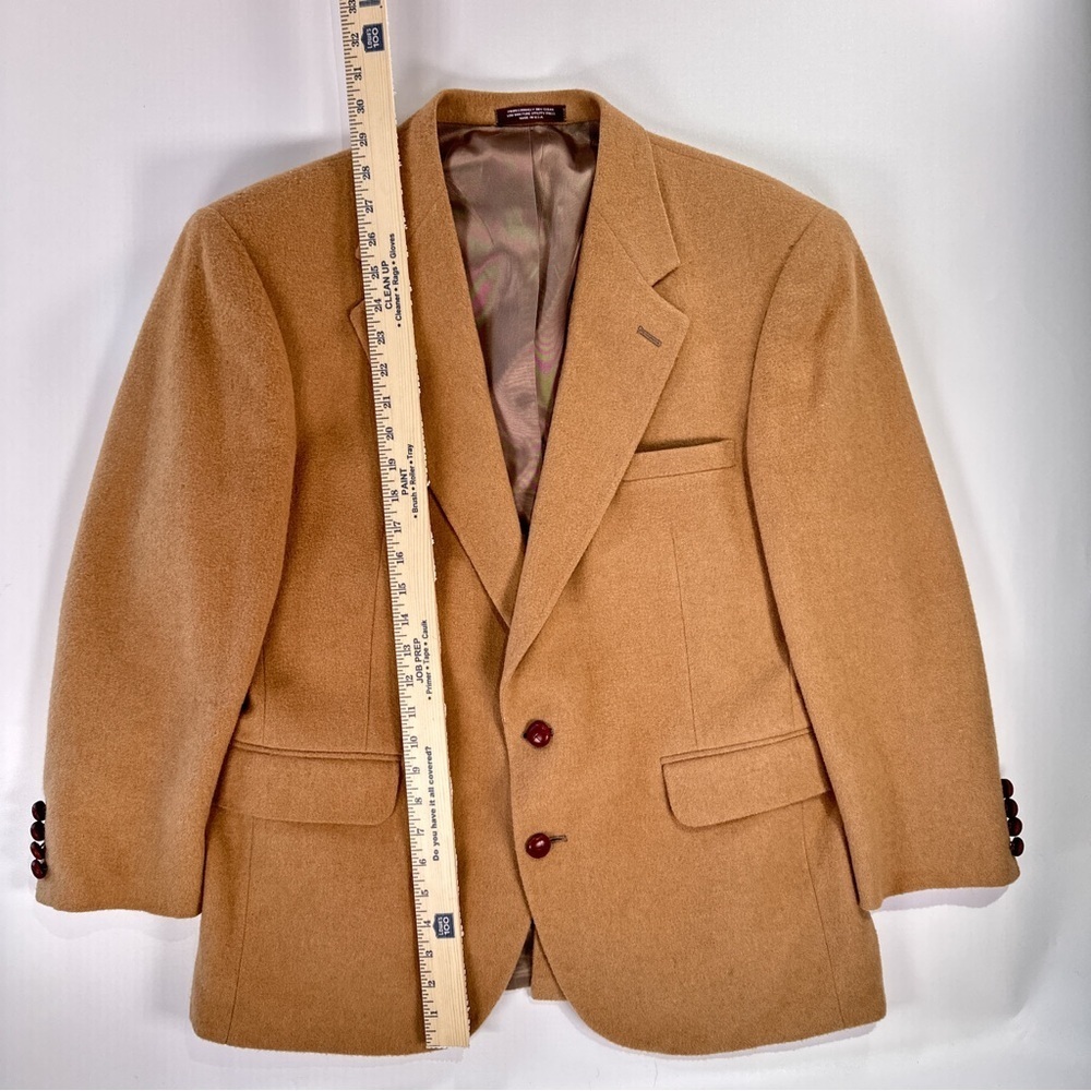 Evan Picone Men’s Camel Hair Sport Coat 44 Short USA - Picture 15 of 16